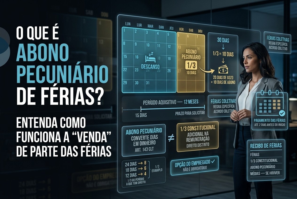 O que é Abono Pecuniário de Férias? Entenda Como Funciona a “Venda” das Férias