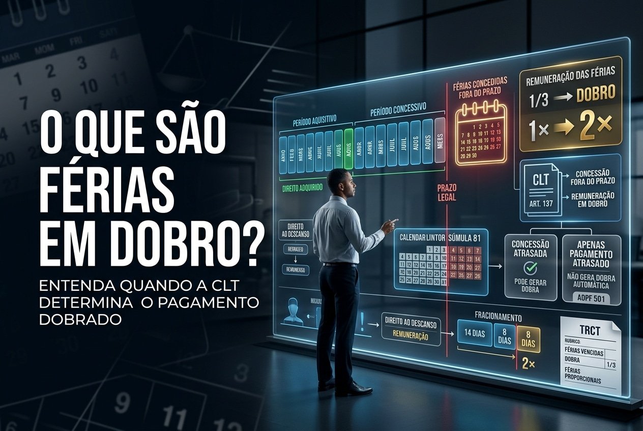 O que são Férias em Dobro? Entenda Quando a CLT Determina o Pagamento Dobrado